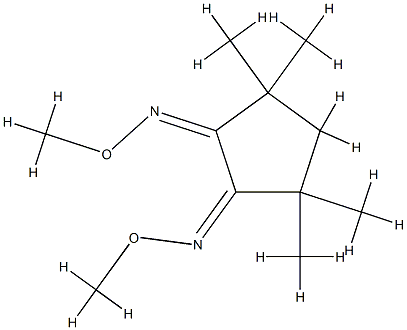 Cyclopentane-1,2-dione, 3,3,5,5-tetramethyl-, bis(o-methyloxime)-, (Z, Z)- Struktur