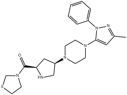 Teneligliptin (2R,4R)-Isomer Struktur