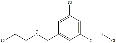 Benzenemethanamine, 3,5-dichloro-N-(2-chloroethyl)-, hydrochloride (1:1) Struktur