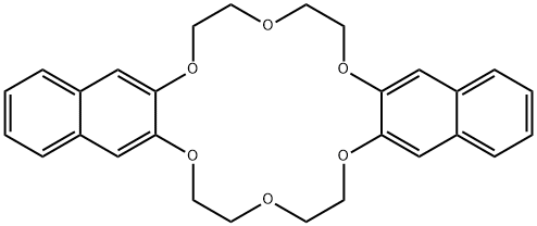 Di-(2,3-naphtho)-18-crown-6 Struktur