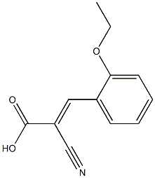 2-Propenoicacid,2-cyano-3-(2-ethoxyphenyl)-(9CI) Struktur