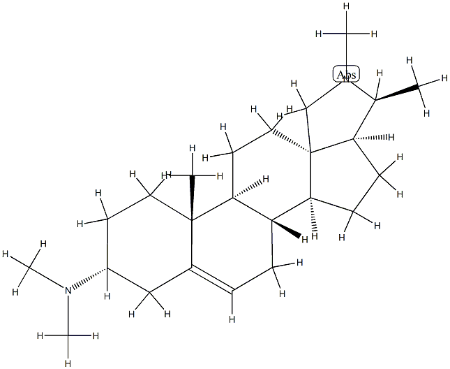 N,N-Dimethylconanin-5-en-3α-amine Struktur