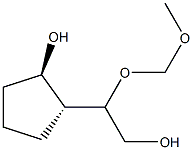 Cyclopentaneethanol, 2-hydroxy--ba--(methoxymethoxy)-, [1-alpha-(R*),2-alpha-]- (9CI) Struktur