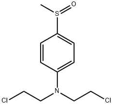 4-(methylsulfinyl)phenyl nitrogen mustard Struktur