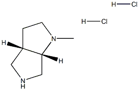 rac-(3aS,6aS)-1-methyloctahydropyrrolo[3,4-b]pyrrole dihydrochloride Struktur