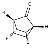 Bicyclo[2.2.1]heptan-7-one, 2,3-difluoro-, (1R,2R,3S,4S)-rel- (9CI) Struktur