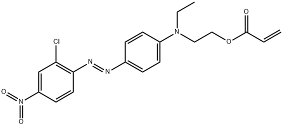 POLY(DISPERSE RED 13 ACRYLATE) Struktur