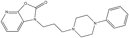 7-[3-(4-phenylpiperazin-1-yl)propyl]-9-oxa-2,7-diazabicyclo[4.3.0]nona -2,4,10-trien-8-one Struktur