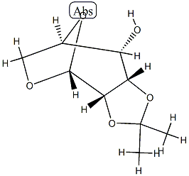 1,6-Anhydro-2-O,3-O-(1-methylethylidene)-β-D-talopyranose Struktur