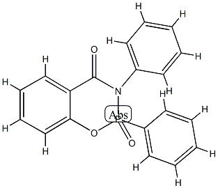 9-oxo-8,9-diphenyl-10-oxa-8-aza-9$l^{5}-phosphabicyclo[4.4.0]deca-1,3, 5-trien-7-one Struktur