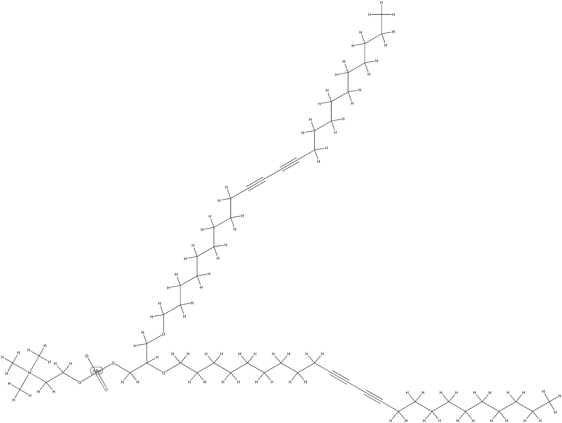 1,2-bis(10,12-tricosadiynyl)glycero-3-phosphocholine Struktur