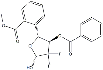 2-Deoxy-2,2-difluoro-D-ribose-3,5-dibenzoate Struktur