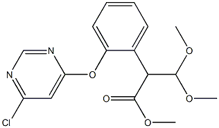 2-[(6-Chloro-4-pyriMidinyl)oxy]-α-(diMethoxyMethyl)benzeneacetic Acid Methyl Ester Struktur