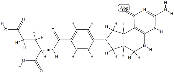 5,10-methylenetetrahydro-5-deazafolic acid Struktur