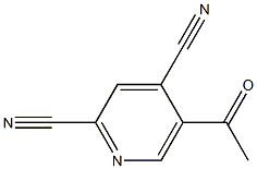 2,4-Pyridinedicarbonitrile, 53-acetyl- (9CI) Struktur