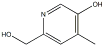 2-Pyridinemethanol,5-hydroxy-4-methyl-(9CI) Struktur