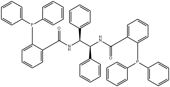 N,N'-[(1S,2S)-1,2-diphenyl-1,2-ethanediyl]bis[2-(diphenylphosphino)-BenzaMide Struktur