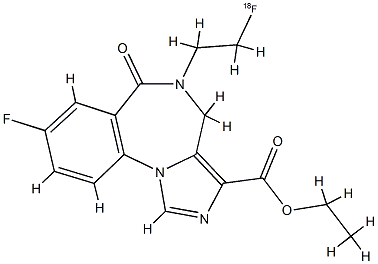 5-(2'-fluoroethyl)flumazenil Struktur