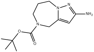 Tert-Butyl 2-Amino-7,8-Dihydro-4H-Pyrazolo[1,5-A][1,4]Diazepine-5(6H)-Carboxylate(WX141652) Struktur