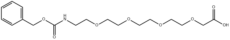 CbzNH-PEG4-CH2COOH Struktur