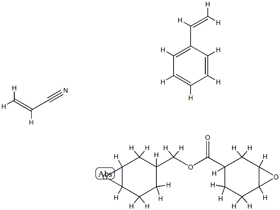 7-Oxabicyclo[4.1.0]hept-3-ylmethyl 7-oxabicyclo[4.1.0]heptane-3-carboxylate polymer with ethenylbenzene and 2-propenenitrile Struktur