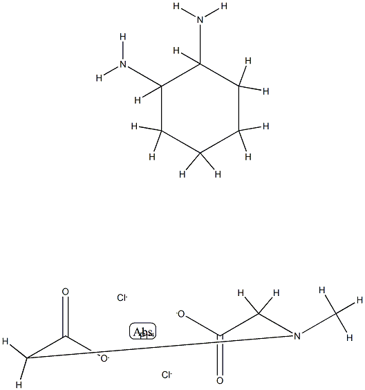 chloro(1,2-diaminocyclohexane)(N-methyliminodiacetato)platinum(IV) Struktur