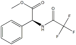 (S)-(+)-2-PHENYL-N-(TRIFLUOROACETYL)-GLY CINE METHYL ESTER, 97 Struktur