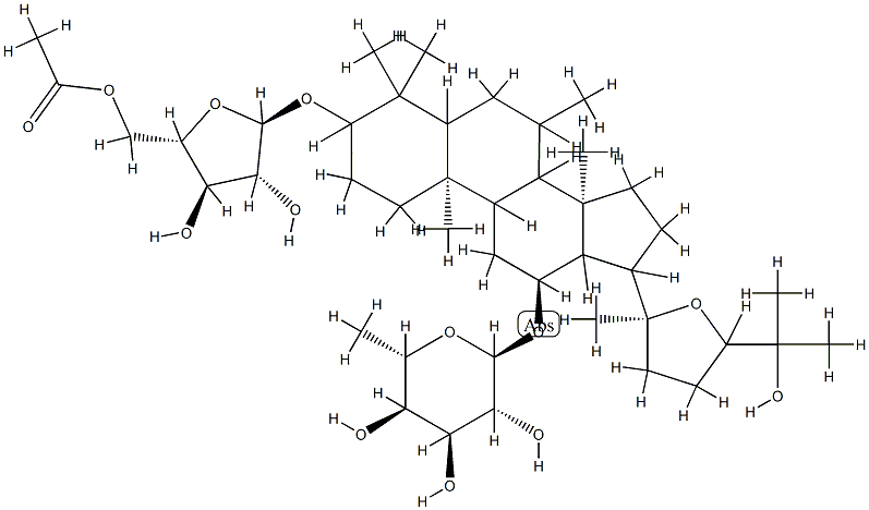 cyclocarioside A Struktur