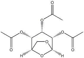 1,6-Anhydro-β-D-talopyranose 2,3,4-triacetate Struktur