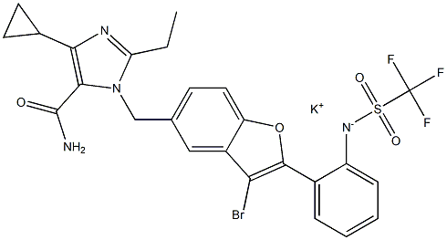 saprisartan potassium Struktur