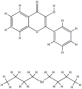 dibutyltin 3-hydroxyflavone Struktur