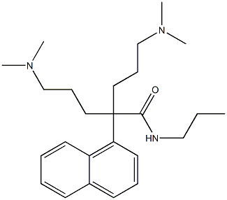 α,α-Bis[3-(dimethylamino)propyl]-N-propyl-1-naphthaleneacetamide Struktur