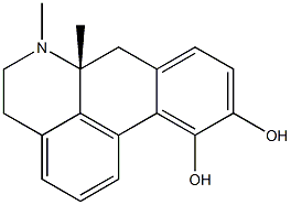 10,11-dihydroxy-N-methylnorapomorphine Struktur