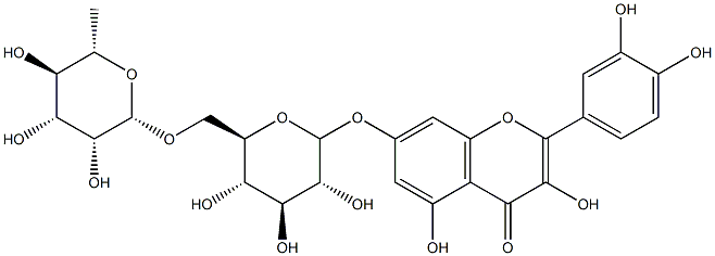 Quercetin-7-O-rutinoside Struktur