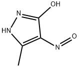 1H-Pyrazol-3-ol,5-methyl-4-nitroso-(9CI) Struktur