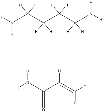 polyacrylamide-butylamine polymer Struktur