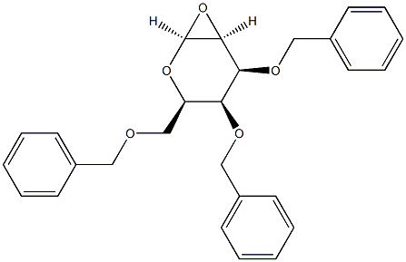 1,2-anhydro-3,4,6-tri-O-benzyltalopyranose Struktur