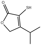 2(5H)-Furanone,3-mercapto-4-(1-methylethyl)-(9CI) Struktur