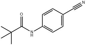 N-(4-cyanophenyl)-2,2-dimethylpropanamide Struktur