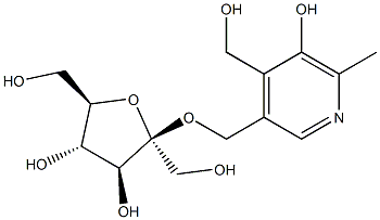 5'-O-fructofuranosylpyridoxine Struktur