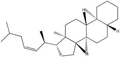 (Z)-5α-Cholest-22-ene Struktur