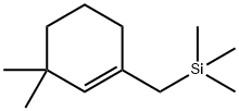 (3,3-DIMETHYLCYCLOHEX-1-ENYLMETHYL)TRIMETHYLSILANE, 98 Struktur