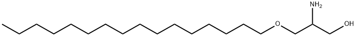 (+/-)-2-Amino-2-desoxy-3-O-hexadecyl-glycerol Struktur