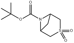 Tert-Butyl 3-Thia-6-Azabicyclo[3.1.1]Heptane-6-Carboxylate 3,3-Dioxide(WXC00720) Struktur