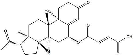 progesterone 6-hemimaleate Struktur