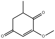 2-Cyclohexene-1,4-dione,2-methoxy-6-methyl-(9CI) Struktur