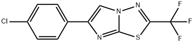 6-(4-chlorophenyl)-2-(trifluoromethyl)imidazo[2,1-b][1,3,4]thiadiazole Struktur