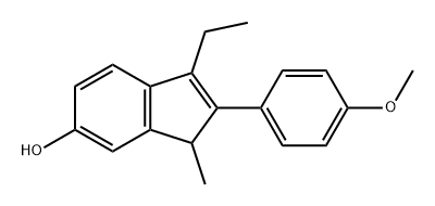 indenestrol A 4'-monomethyl ether Struktur