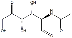 D-xylo-Hexos-5-ulose, 2-(acetylamino)-2-deoxy- Struktur