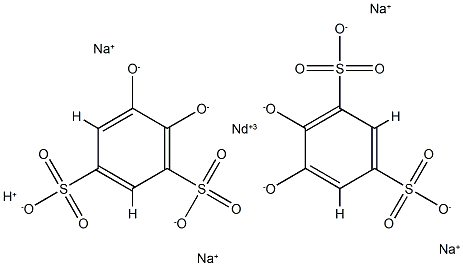 neodymium pyrocatechin disulfonate Struktur